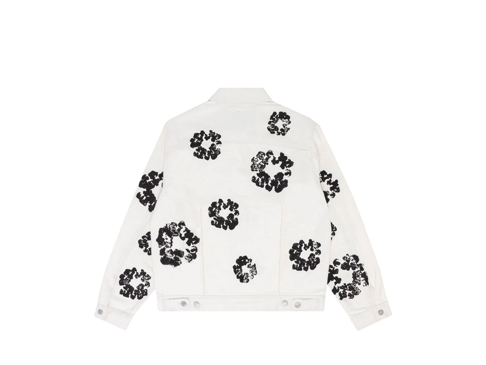 Denim Tears Type-2 All Over Wreath Trucker Jacket White